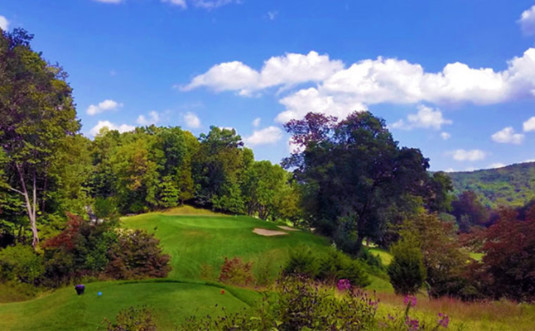 Glen-Brook-Golf-Club-hilly-green-in-the-trees