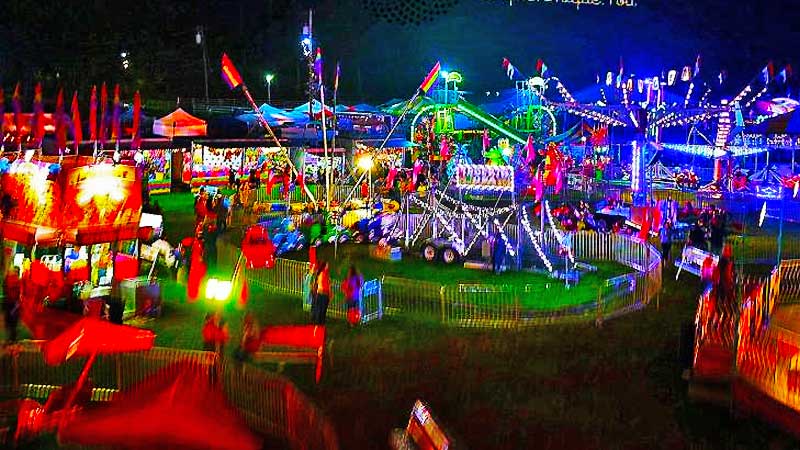 Event Grahamsville Little World’s Fair at Night