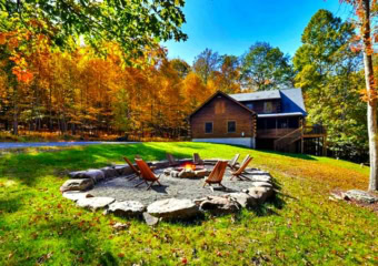 Grazing Elk Family Cabin Fire Pit