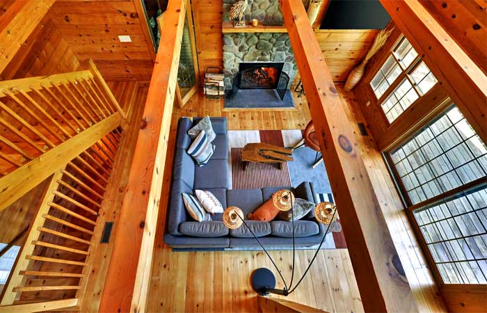 Grazing Elk Family Cabin Living Room