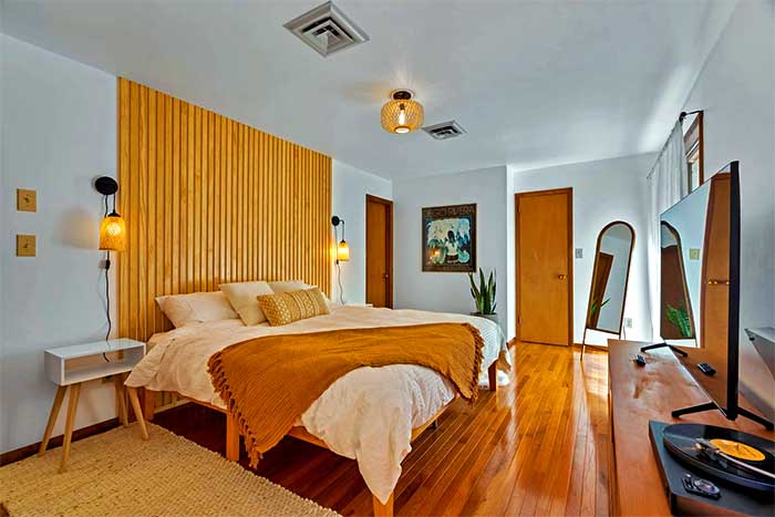 Green Forest Retreat Bedroom