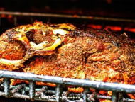 Greenly's BBQ Meat on Grill