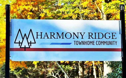 Harmony Ridge Entrance Sign