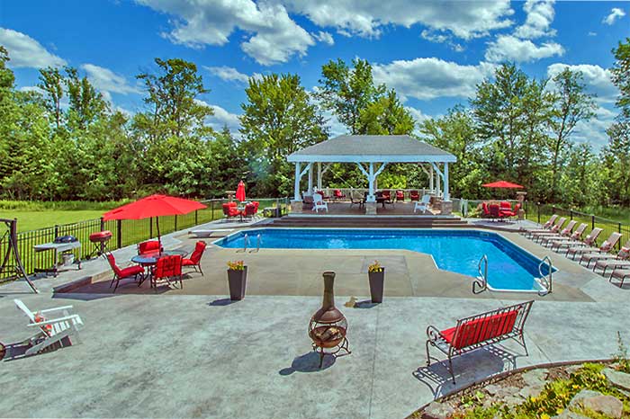 hilltop mansion outdoor pool