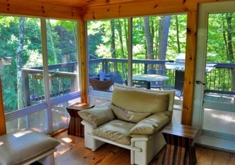house at high falls sunroom and deck