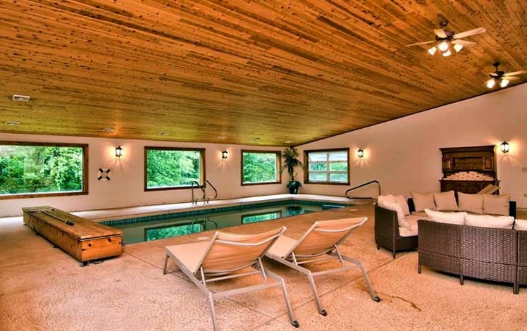 Indoor Pool House pool area