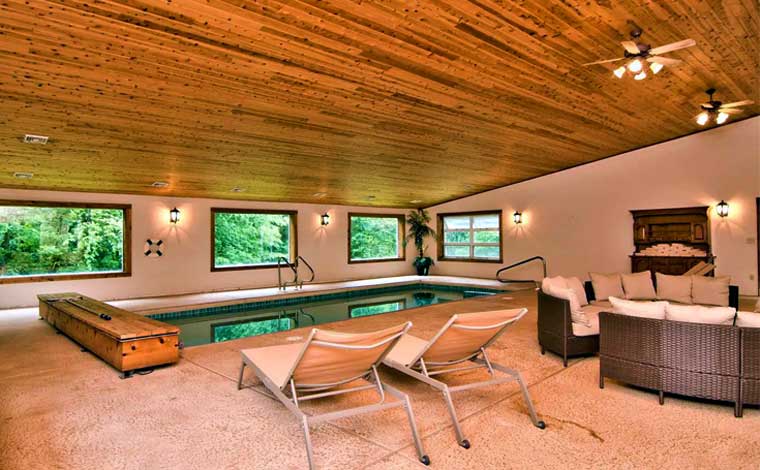 Indoor Pool House pool area