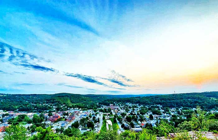 Irving Cliff View of Honesdale