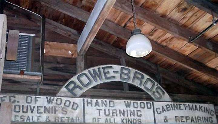 original rowe brothers hand painted sign