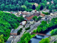 Jim Thorpe Downtown Aerial View