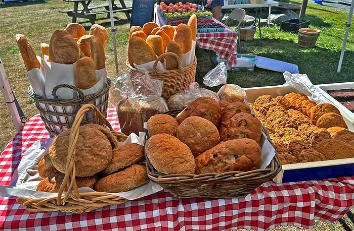 Kauneonga Lake Farmers Market Bread Table