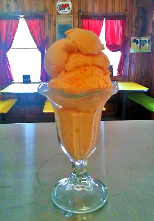 Keatings Ice Cream orange sherbet