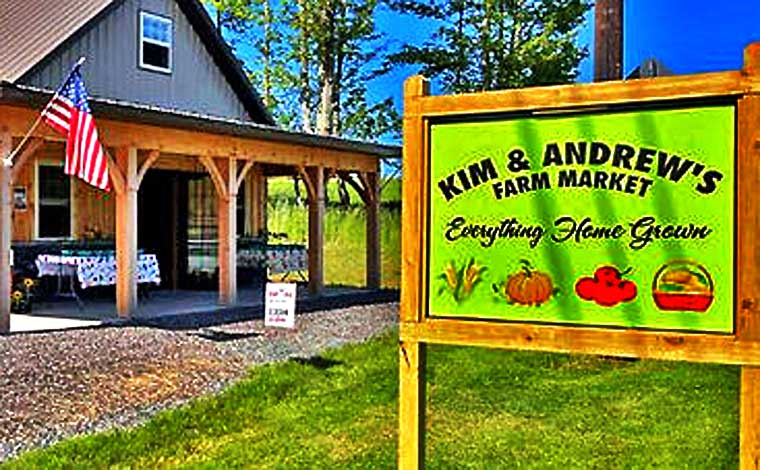 Kim and Andrew's Farm Market Exterior