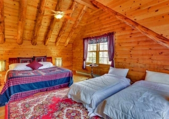 Knock on Wood Cabin Bedroom