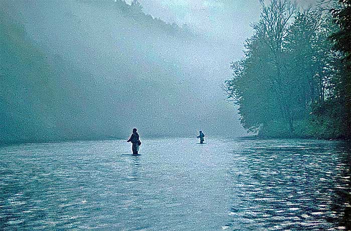 Lackawaxen River Outfitters fishermen in river