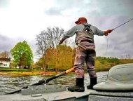 Lackawaxen River Outfitters fly fishing on river