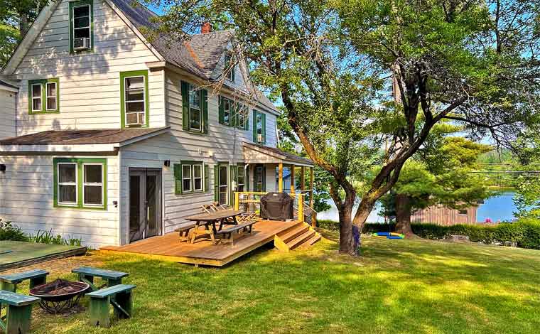 Lake Farmhouse Deck and Exterior