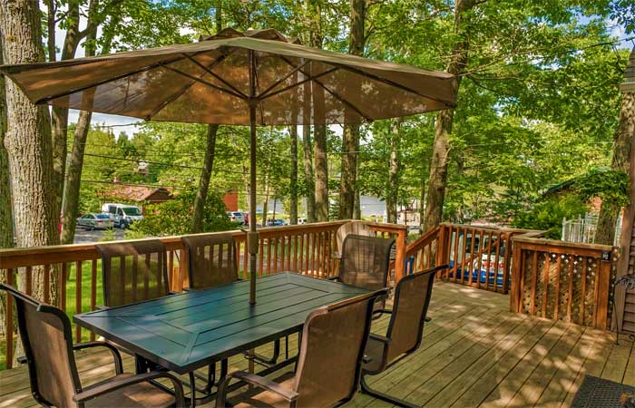 Lake Harmony Cottage Deck