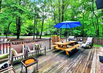 Lake Harmony Guest Chalet Deck