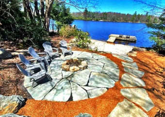 Lake Naomi Lakefront Home Fire Pit