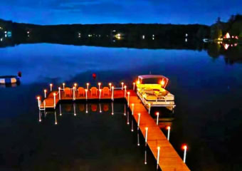 Lakefront Cottage in Bethel Boat Dock