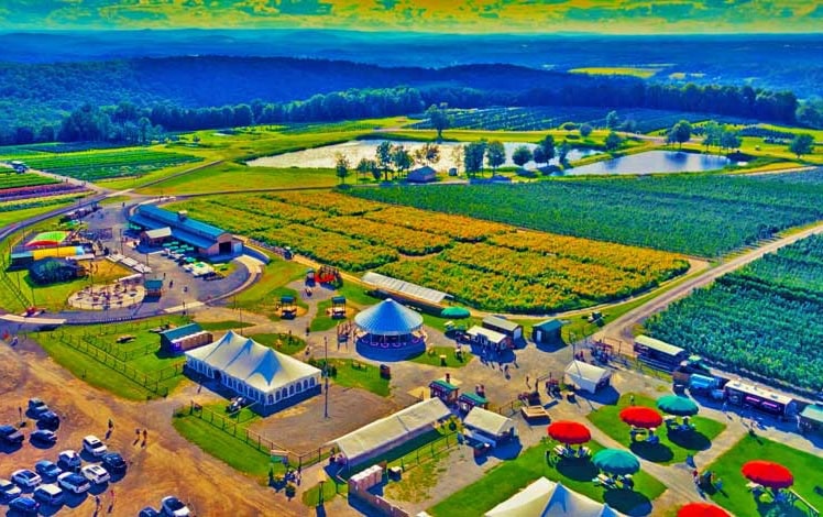 Lakeland Orchard & Cidery Aerial View