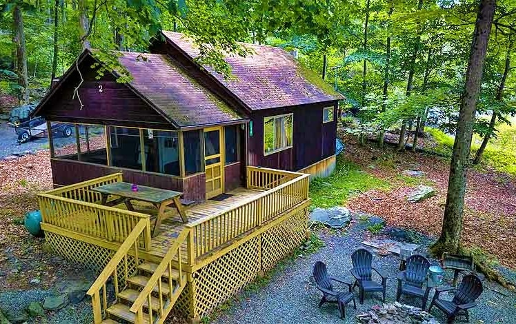 Lakeside Cabin #2 with Boat Dock exterior