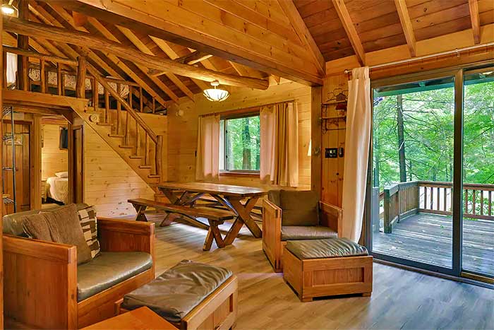 Lakeside Cabin with Boat Dock #3 living room