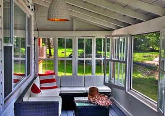 Lakeside Cottage on White Lake Screened-In Porch