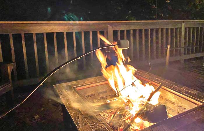 Large Cabin Fire Pit