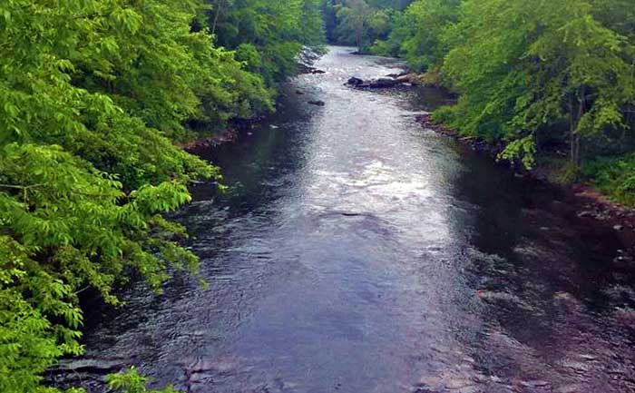 Lehigh Tannery Historic Site river