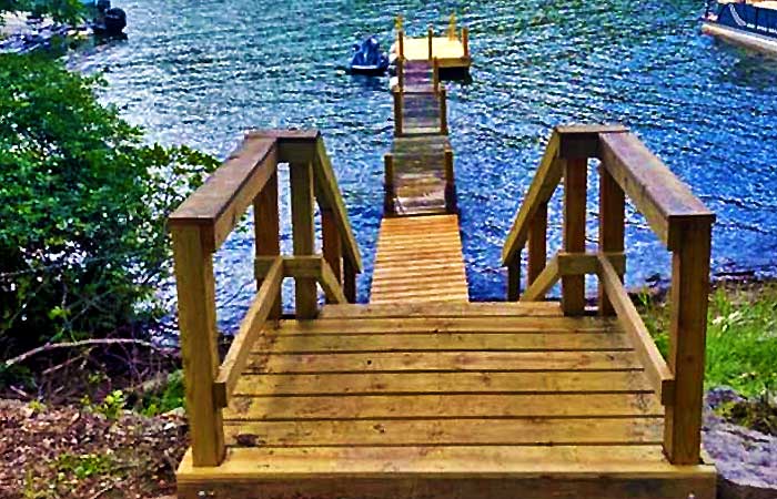 Life at the Lake House Boat Dock