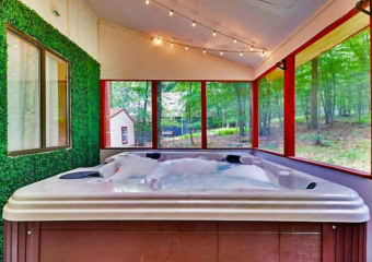 Locust Lake Village Chalet Hot Tub