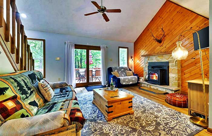 Locust Lake Village Chalet Living Room