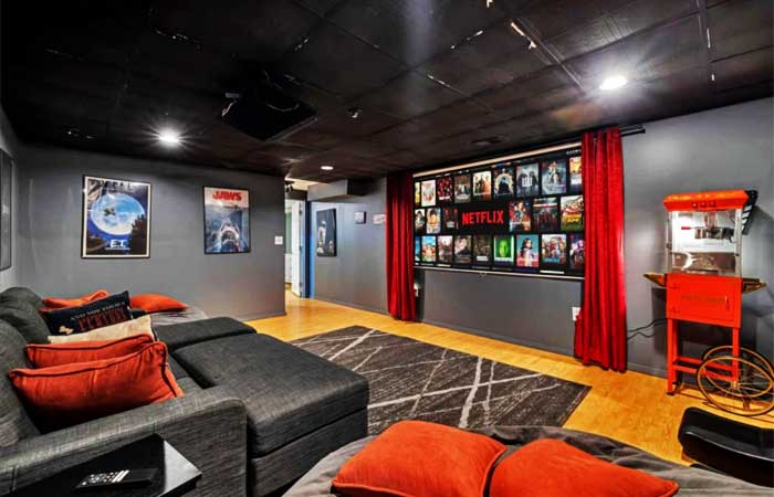 Luxury Retreat Media Room