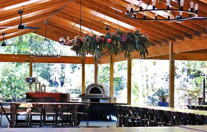 Magnolia Streamside Resort Wedding pavilion