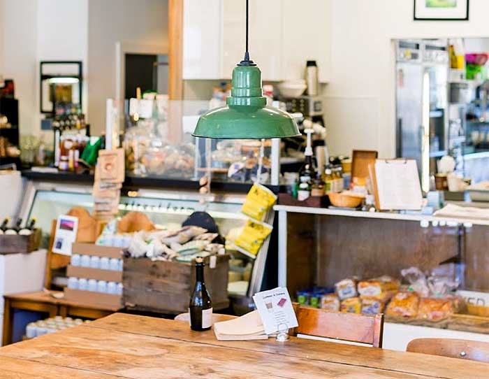 Main Street Farm Market + Cafe interior