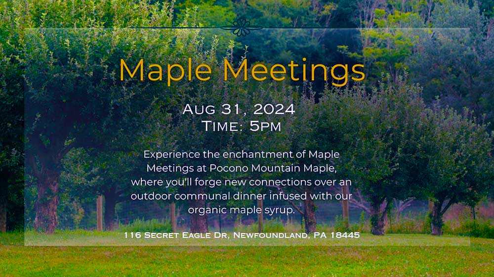 Event Maple Meetings Dinner Poster