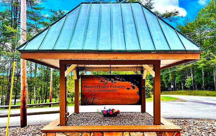 Marcel Lake Estates Entrance Sign