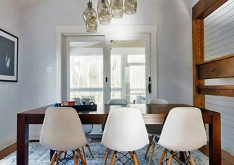 Modern Farmhouse Near Bethel Woods Dining Room