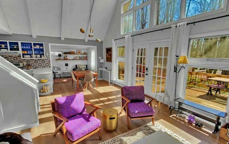 Monarch Cottage at Locust Lake Village living room