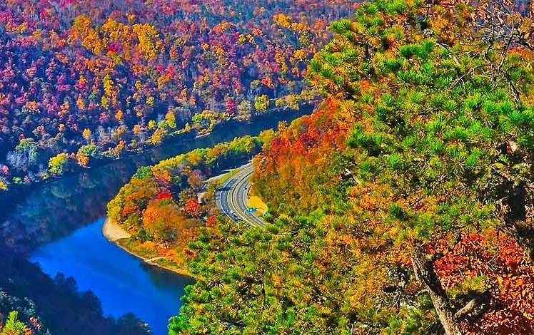 Mount Tammany Trail Aerial View