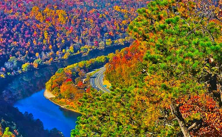 Mount Tammany Trail Aerial View