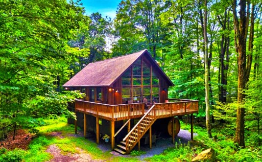 Mountain Chalet in Big Bass Lake Exterior