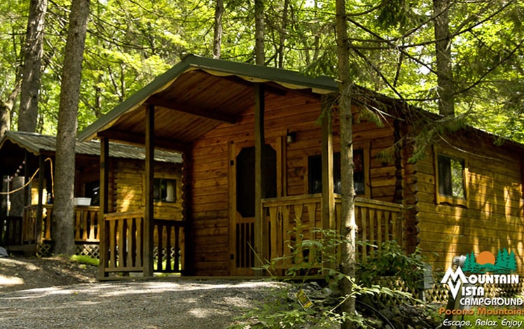 Mountain-Vista-Pocono cabins on the hillside