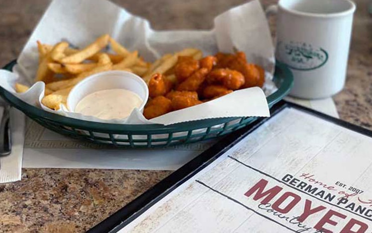 Moyers Country Kitchen buffalo fried shrimp