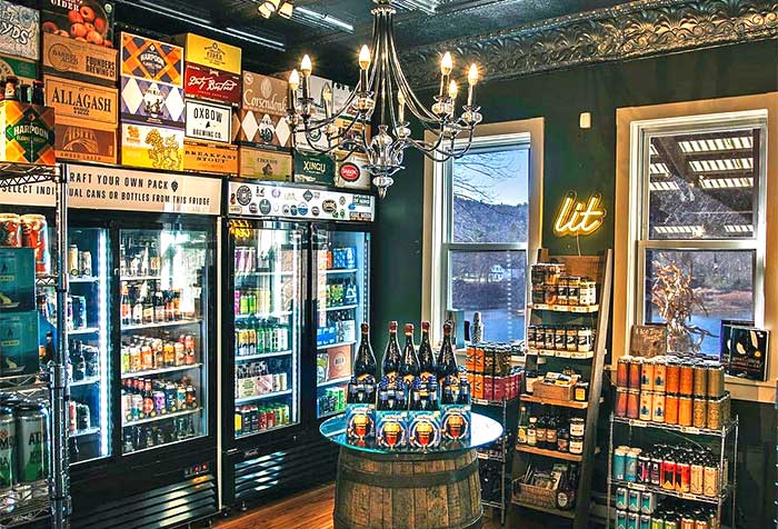 Narrowsburg Proper interior beer section