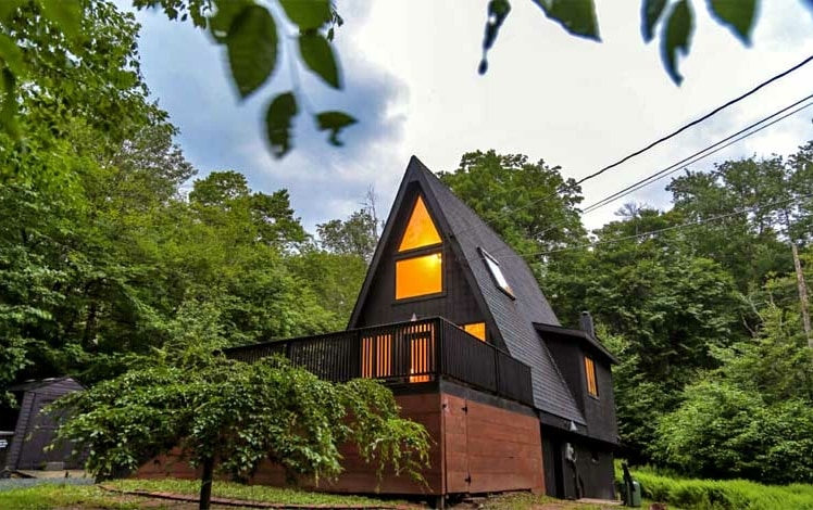Night Fox A-Frame Front Exterior