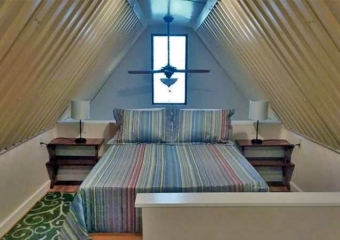 Norwegian Cabin Loft Bedroom