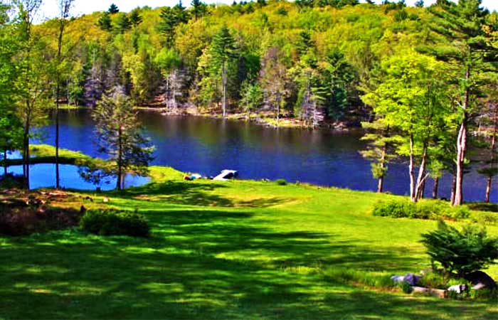 Paupack Private Lake Cabin View of Lake